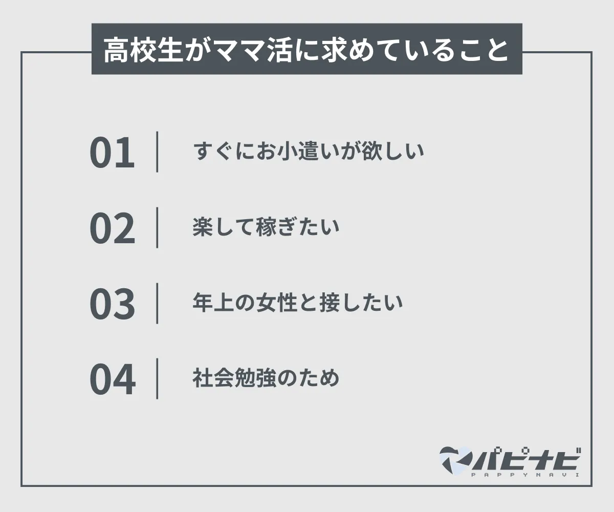 高校生がママに求めていること