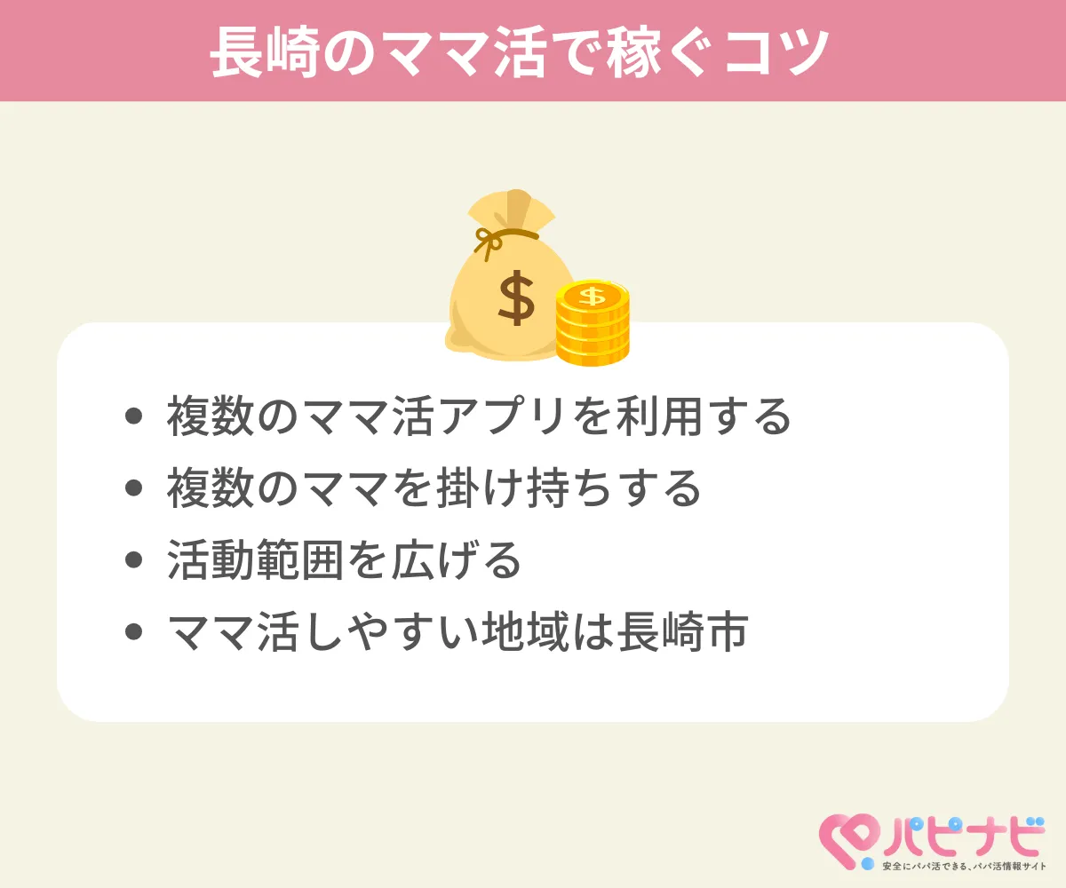 長崎県のママ活で稼ぐコツ